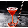 Creative Spiral Straw Molecular Cocktail Glass with Party